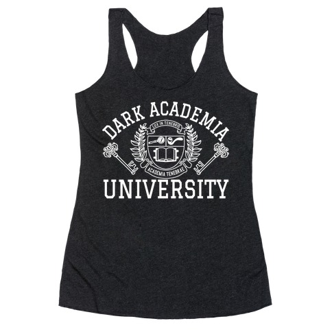 Dark Academia University Racerback Tank Top