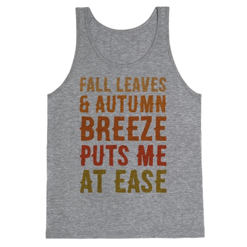 Fall Leaves & Autumn Breeze Tank Top