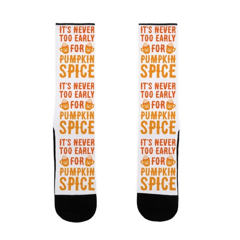 It's Never Too Early For Pumpkin Spice Sock