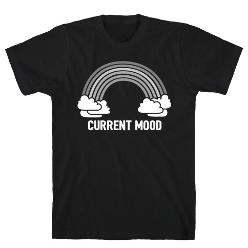 Current Mood Gray Rainbow T-Shirt