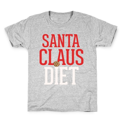 Santa Claus Diet Parody White Print Kids T-Shirt