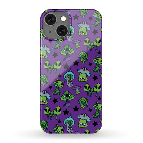 Alien Mushroom Pattern Phone Case
