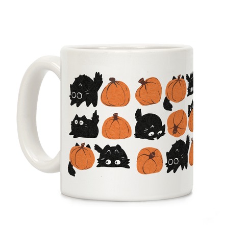Pumpkin Cats Coffee Mug