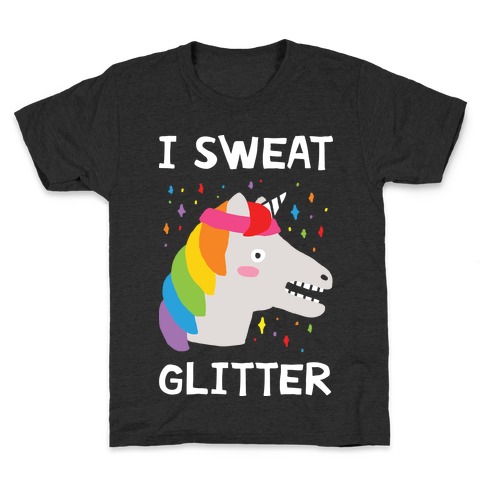 I Sweat Glitter Unicorn Kids T-Shirt