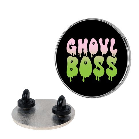 Ghoul Boss Girl Boss Parody Pin