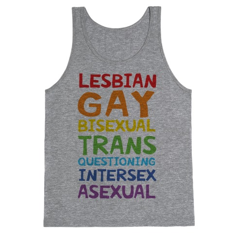 LGBTQIA List Tank Top