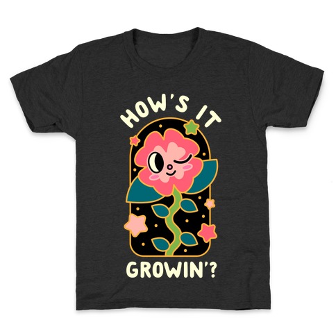 How's It Growin'? Waving Plant Friend Kids T-Shirt