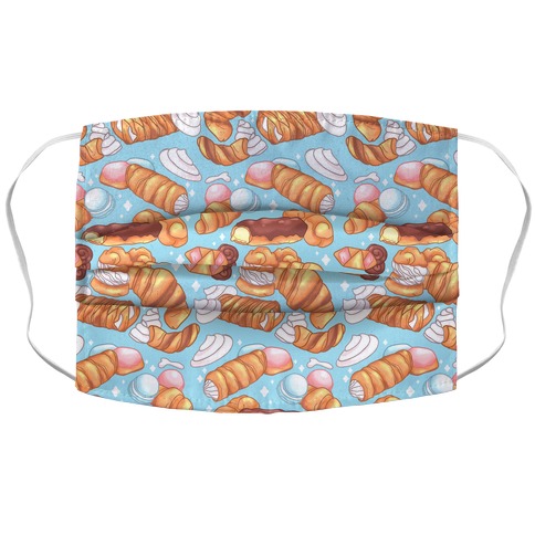 Penis Pastries Pattern Accordion Face Mask