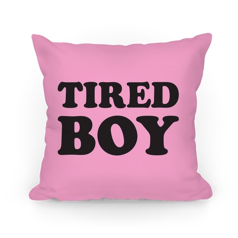 Tired Boy Pillow