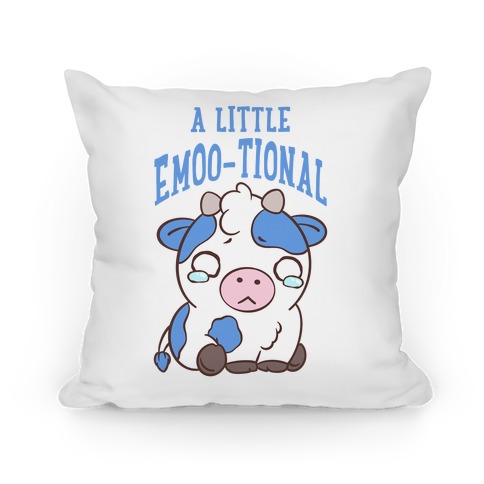 A Little Emoo-tional Pillow