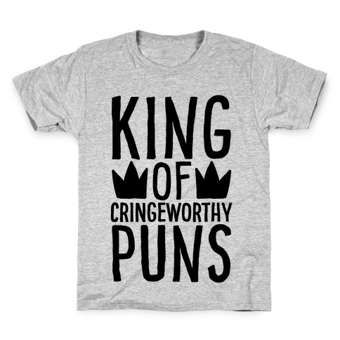 King of Cringeworthy Jokes Kids T-Shirt