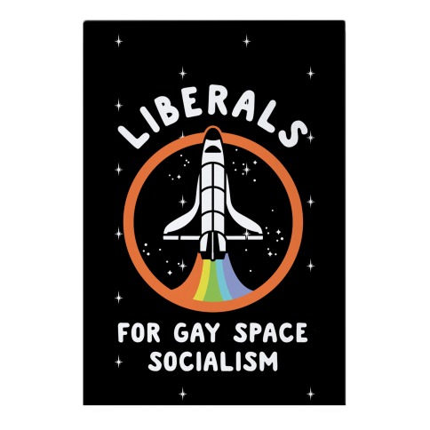 Liberals For Gay Space Socialism Garden Flag