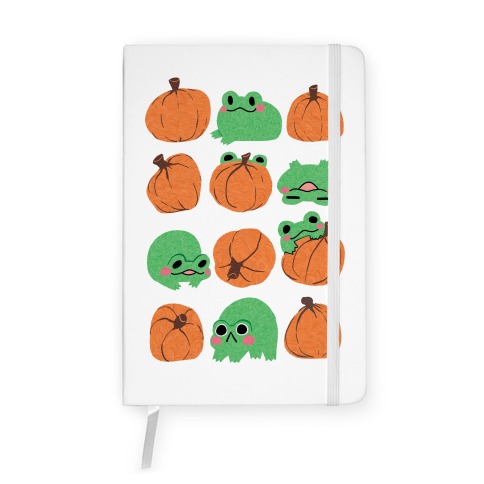Pumpkins Frogs Notebook