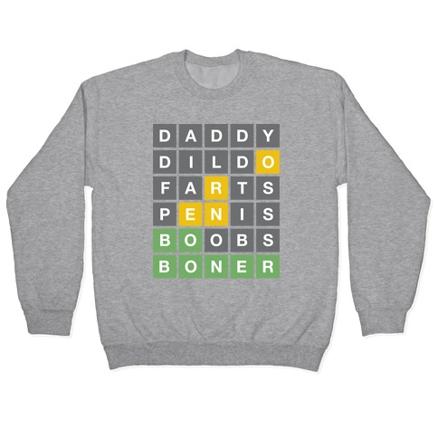 NSFW Word Game Pullover