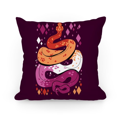 Pride Snakes: Lesbian Pillow