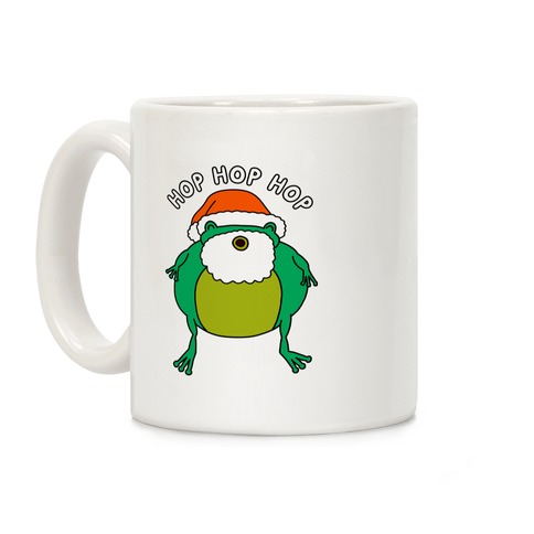 Hop Hop Hop Santa Frog Coffee Mug