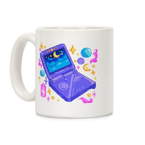Pixelated Witchy Game Boy Coffee Mug