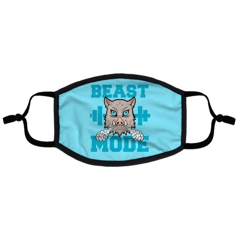 Beast Mode Inosuke Flat Face Mask
