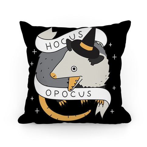Hocus Opocus Opossum Pillow