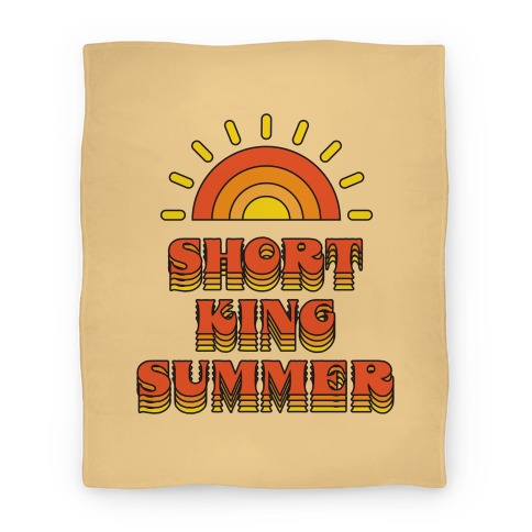 Short King Summer Sunset Blanket