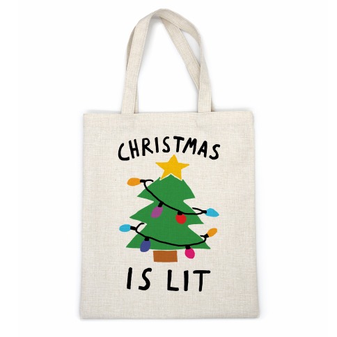 Christmas Is Lit  Casual Tote