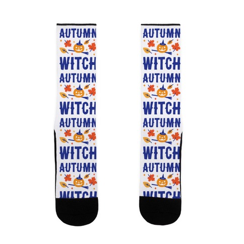 Autumn Witch Sock