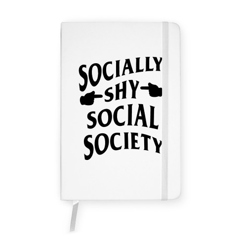 Socially Shy Social Society Notebook
