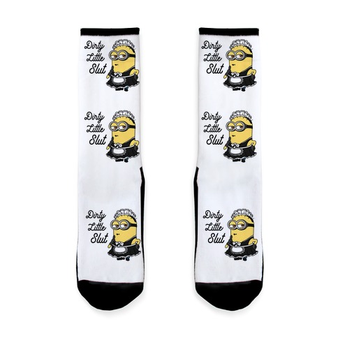 Dirty Little Slut Minion Maid Sock