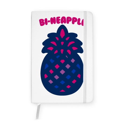 Bi-Neapple Bisexual Pride Pineapple Parody Notebook