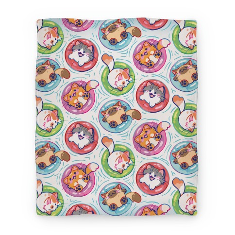 Pool Party Cats Blanket