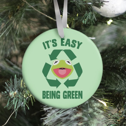 It's Easy Being Green Recycling Kermit Ornament