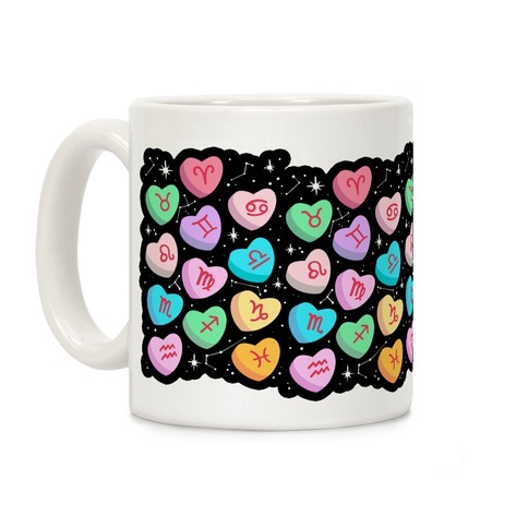 Horoscope Candy Hearts Coffee Mug