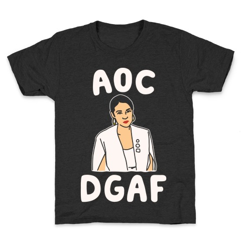 AOC DGDAF Alexandria Ocasio-Cortez White Print Kids T-Shirt