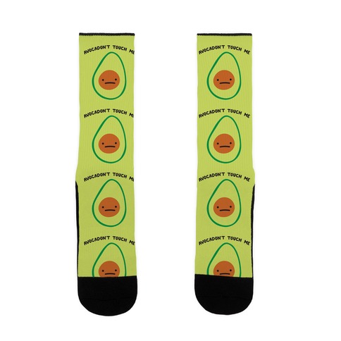 Avocadon't Touch Me Sock