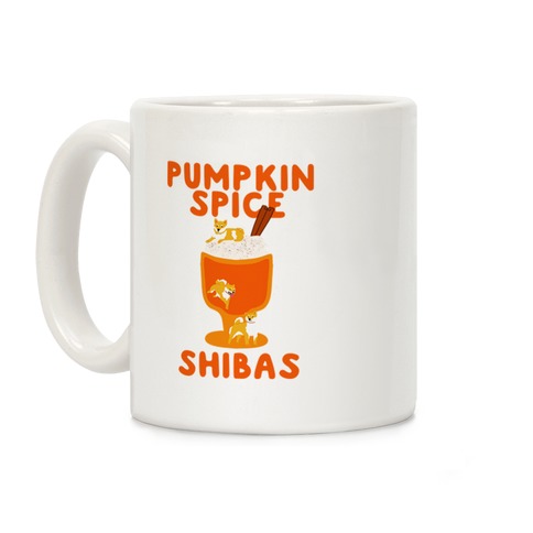 Pumpkin Spice Shibas Coffee Mug