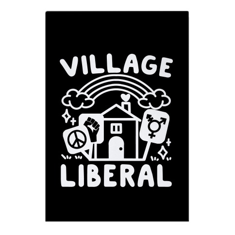 Village Liberal Garden Flag