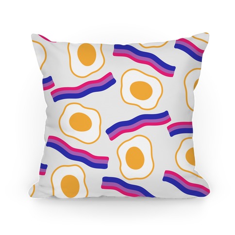 Eggs and Bi-con Pattern Pillow