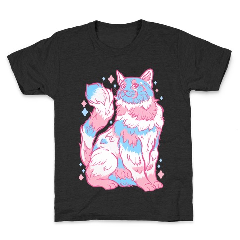 Transgender Pride Cat Kids T-Shirt