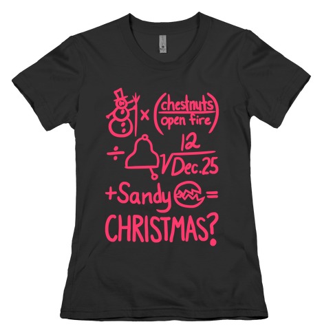 Christmas Equation Womens T-Shirt