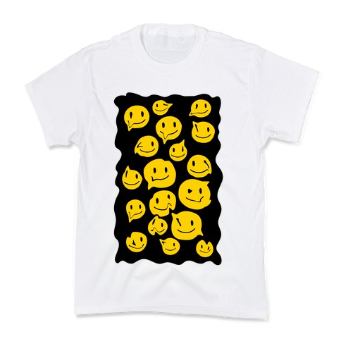 Melting Smiley Faces Kids T-Shirt