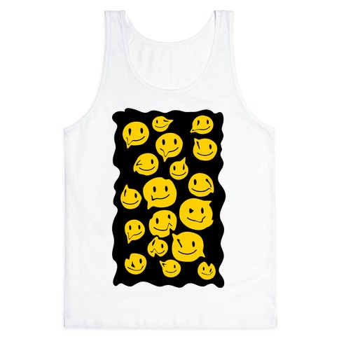 Melting Smiley Faces Tank Top