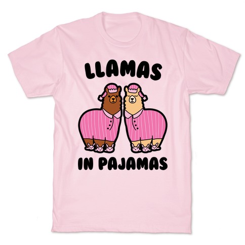 Llamas in Pajamas T-Shirt
