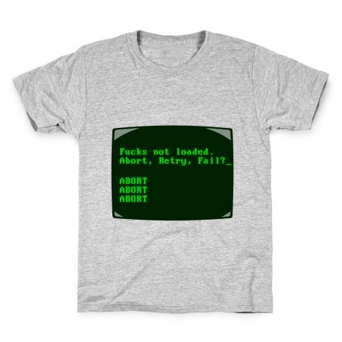 MS-DOS F***s Not Loaded Kids T-Shirt
