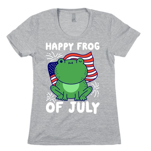 Happy Frog of July Womens T-Shirt