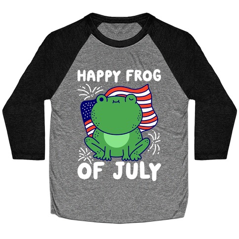 Happy Frog of July Baseball Tee
