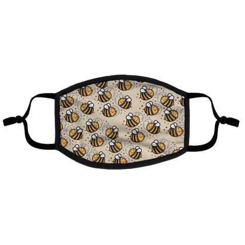 Space Bees Flat Face Mask