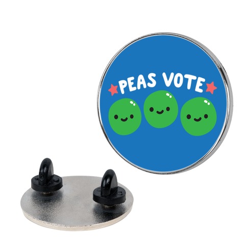 Peas Vote Pin