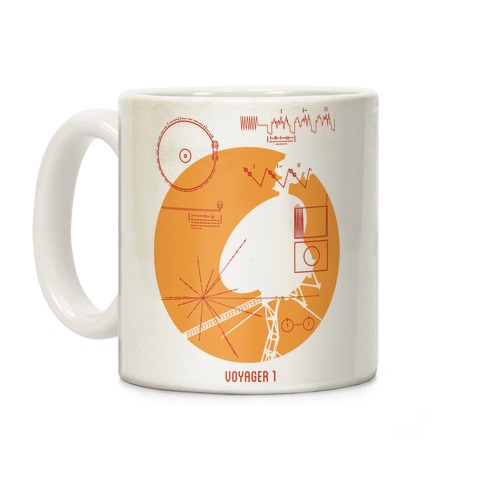 Retro Voyager 1 Golden Record Coffee Mug