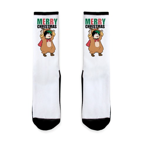 Deku Reindeer Christmas Parody Sock