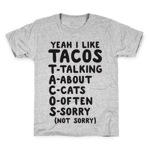 Tacos Acronym Kids T-Shirt